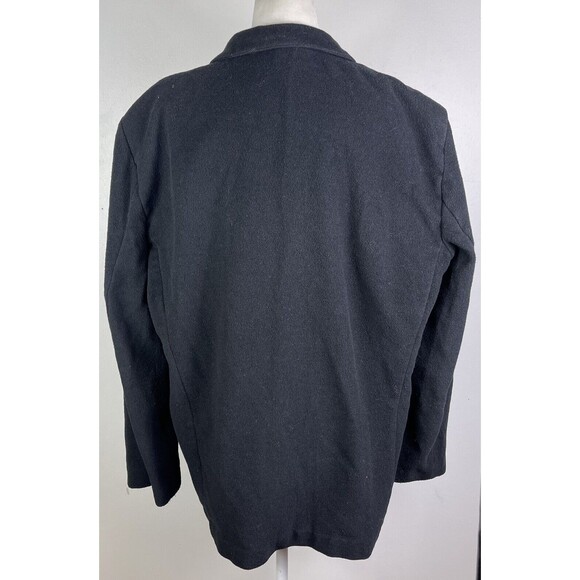 Vtg Westbound Wool Blend Blazer Womans Sz 14 Black Office Career Menswear Preppy - Picture 4 of 12